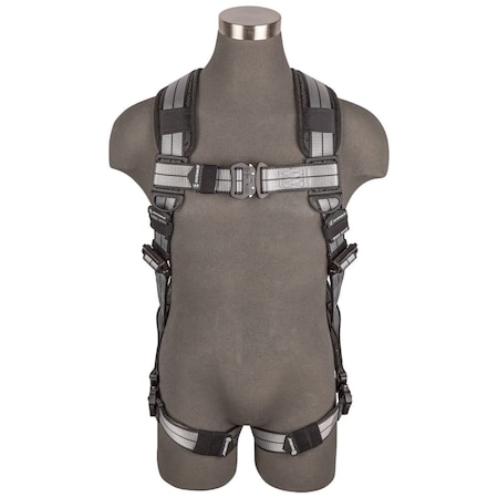 PRO+ Slate Full Body Harness: Alu 1D, Alu QC Chest/Legs, XL